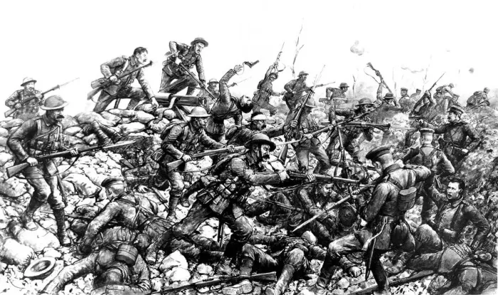 Framed Print : A furious charge of Irish troops at the taking of Guillemon Framed Print : A furious charge of Irish troops at the taking of Guillemon