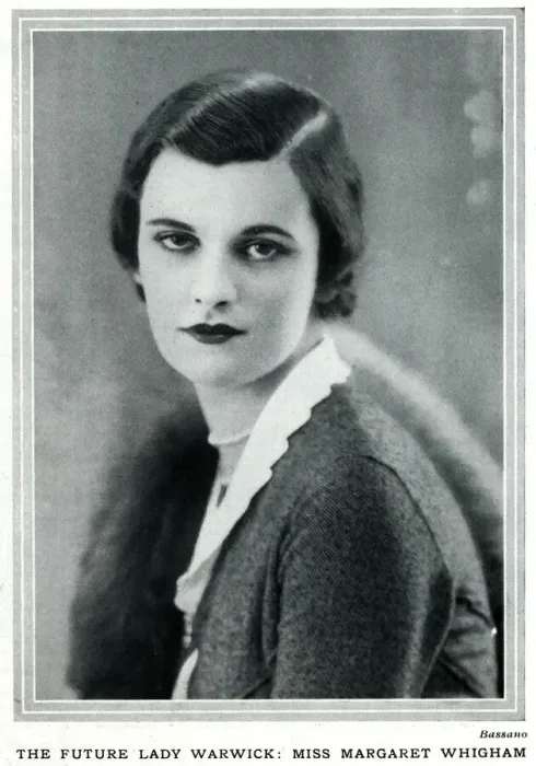 Framed Print : The future Lady Warwick, Miss Margaret Whigham