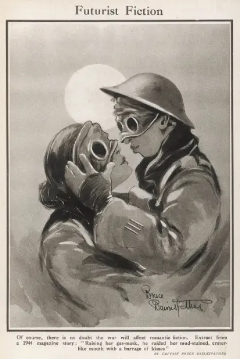 Framed Print : Futurist Fiction by Bairnsfather Framed Print : Futurist Fiction by Bairnsfather