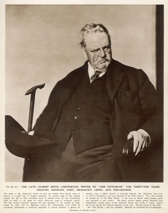Framed Print : G. K. Chesterton (1874-1936) Framed Print : G. K. Chesterton (1874-1936)