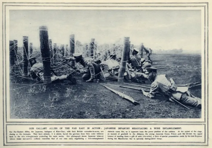 Framed Print : Our gallant allies of the far east in action Framed Print : Our gallant allies of the far east in action