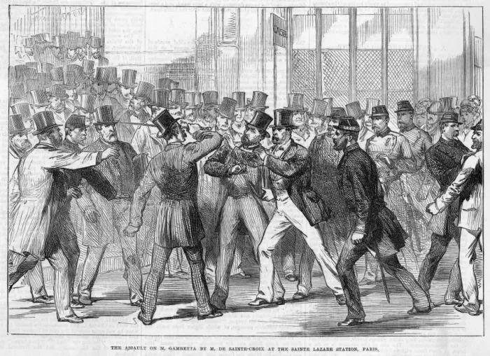 Framed Print : Gambetta Assaulted Framed Print : Gambetta Assaulted