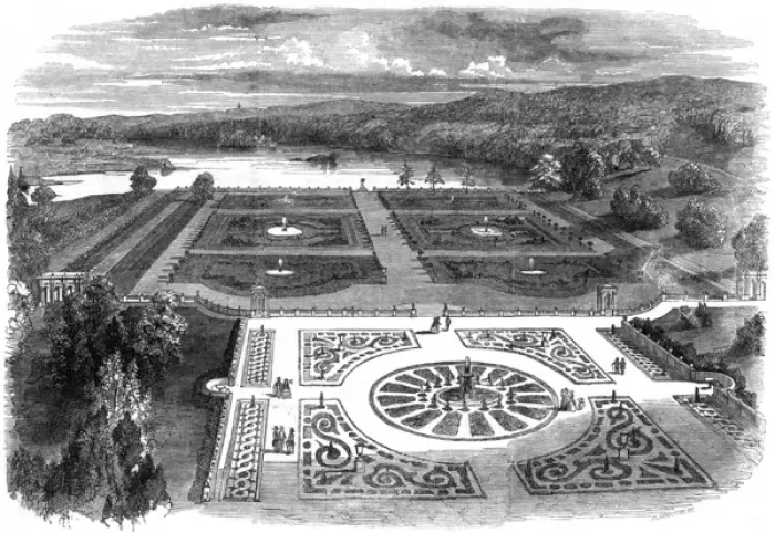 Framed Print : Gardens / Trentham Hall Framed Print : Gardens / Trentham Hall