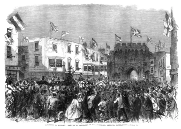 Framed Print : Garibaldi in England Framed Print : Garibaldi in England