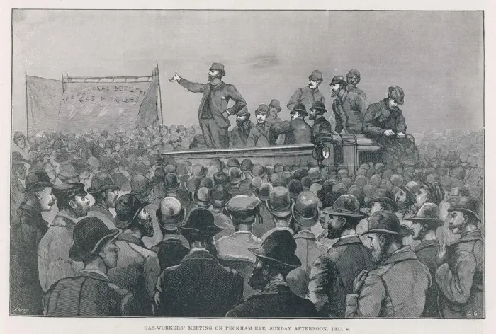 Framed Print : Gasworkers Meeting Framed Print : Gasworkers Meeting