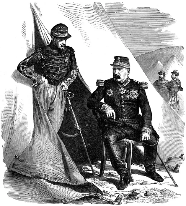 Framed Print : General Bosquet and Captain Dampierre Framed Print : General Bosquet and Captain Dampierre
