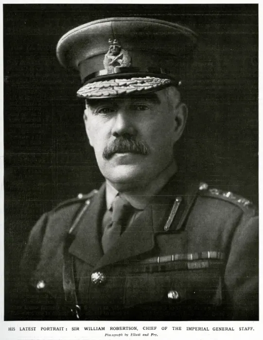 Framed Print : General Sir William Robertson, British army officer Framed Print : General Sir William Robertson, British army officer