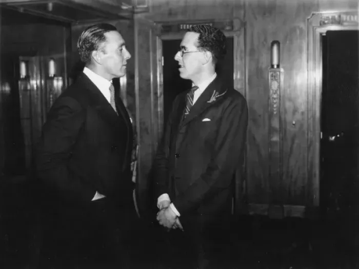 Framed Print : George O Brien and Victor Stiebel