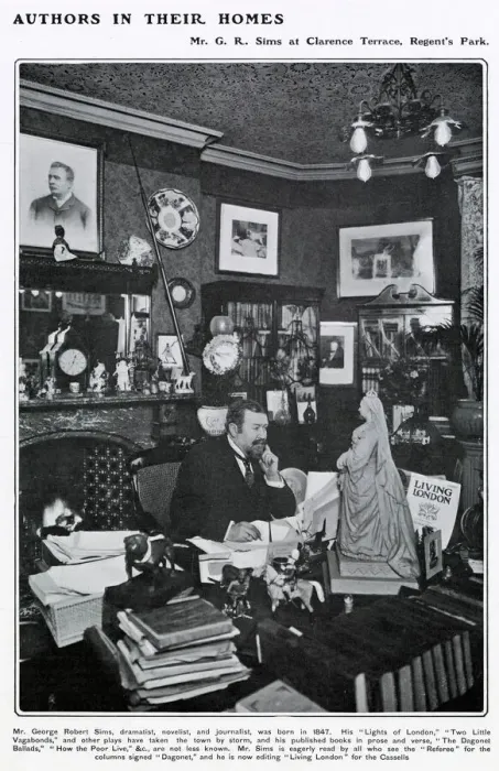 Framed Print : George Robert Sims (1847 - 1922), journalist, writer and publisher