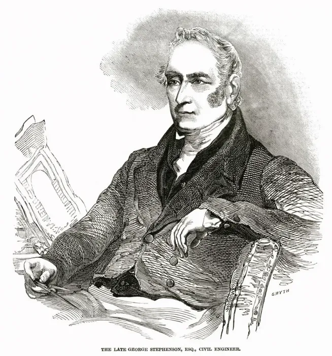 Framed Print : George Stephenson (1781 - 18480, British civil engineer and mechanical engineer