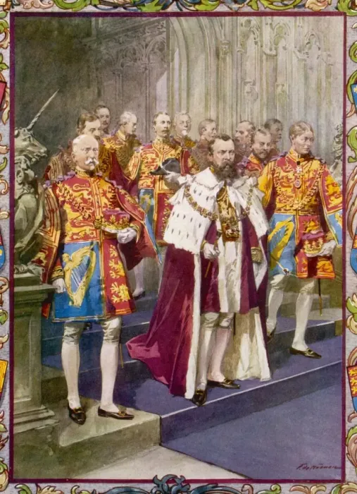 Framed Print : George V & Heralds