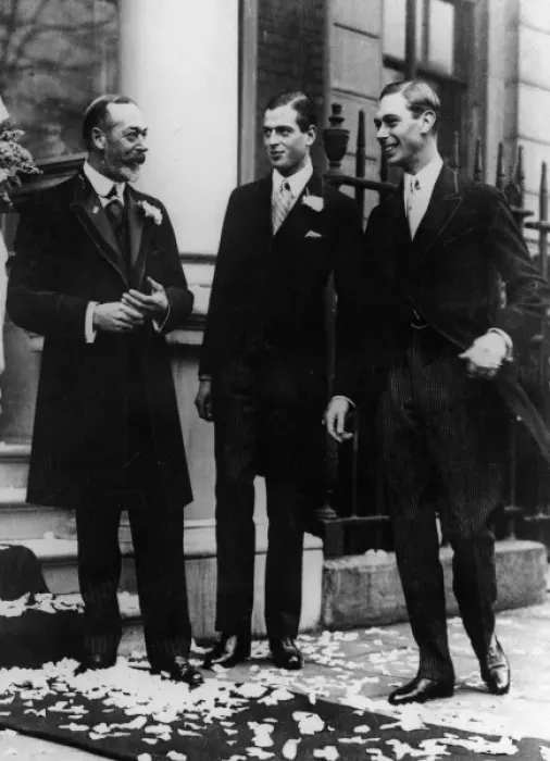 Framed Print : George V and sons at wedding of Princess Maud of Fife Framed Print : George V and sons at wedding of Princess Maud of Fife