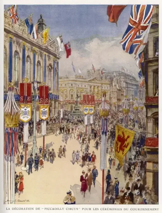 Framed Print : George VI Coronation / Ils Framed Print : George VI Coronation / Ils