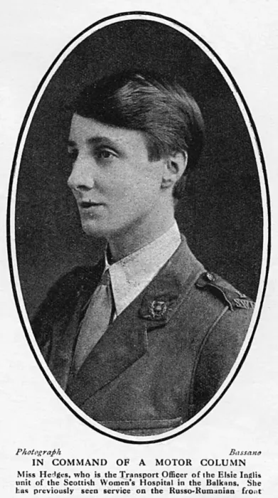 Framed Print : Geraldine Hedges, Transport Officer in the Balkans, WW1 Framed Print : Geraldine Hedges, Transport Officer in the Balkans, WW1
