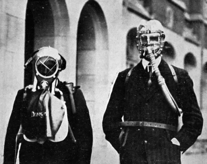 Framed Print : German gas masks Framed Print : German gas masks