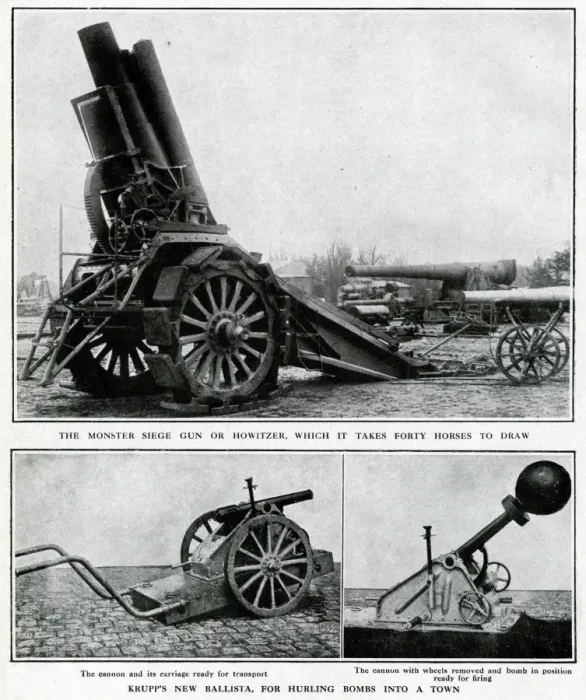 Framed Print : German guns made by Krupp, WW1 Framed Print : German guns made by Krupp, WW1