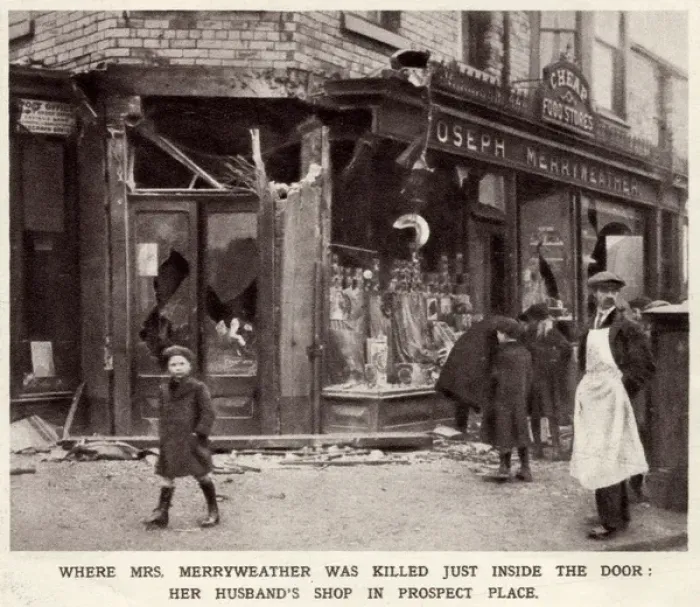 Framed Print : German shell damaged Scarborough 1914 Framed Print : German shell damaged Scarborough 1914
