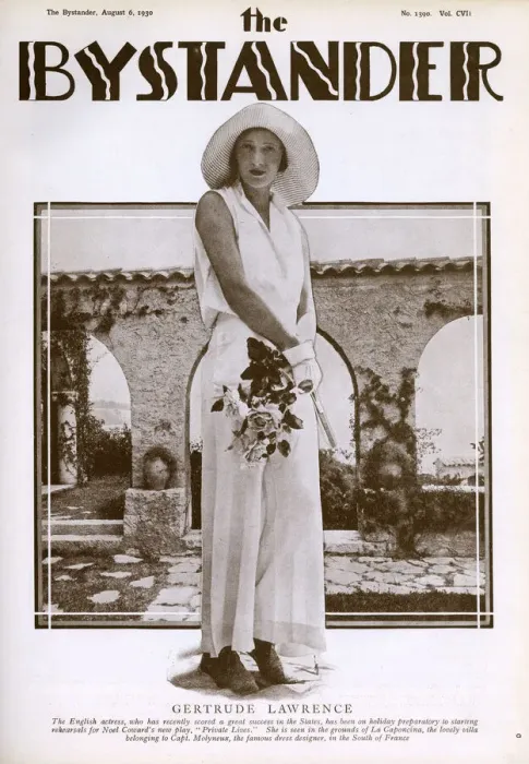 Framed Print : Gertrude Lawrence at La Caponcina on French Riviera Framed Print : Gertrude Lawrence at La Caponcina on French Riviera