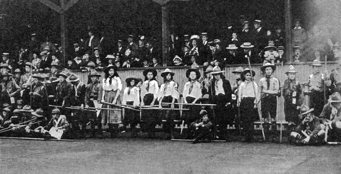 Framed Print : Girl scouts at the Crystal Palace, 1909 Framed Print : Girl scouts at the Crystal Palace, 1909