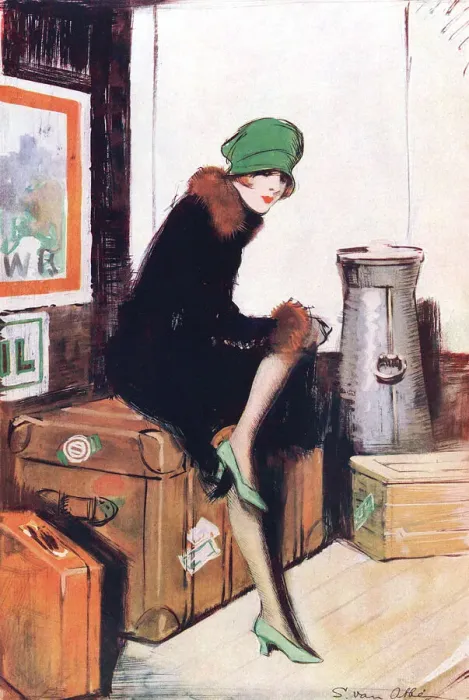 Framed Print : Any Girl, Any Station, Anywhere by S. Van Abbe Framed Print : Any Girl, Any Station, Anywhere by S. Van Abbe
