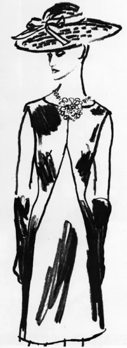 Framed Print : Givenchy fashion, 1964
