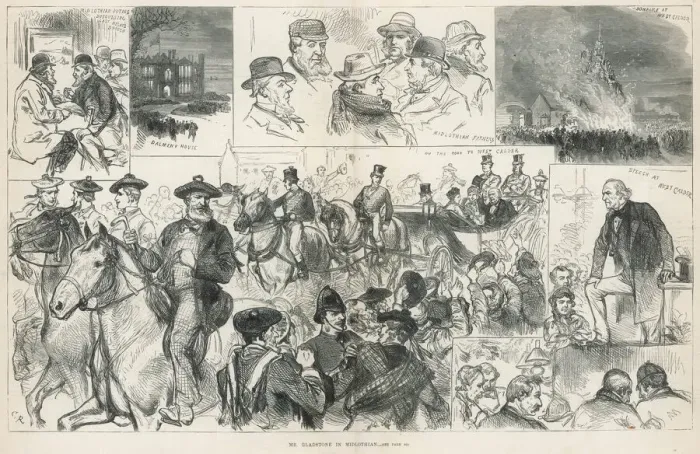 Framed Print : Gladstone and the Midlothian Campaign Framed Print : Gladstone and the Midlothian Campaign