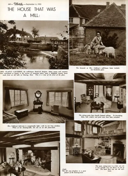 Framed Print : Gladys Calthrop - The House That Was a Mill Framed Print : Gladys Calthrop - The House That Was a Mill