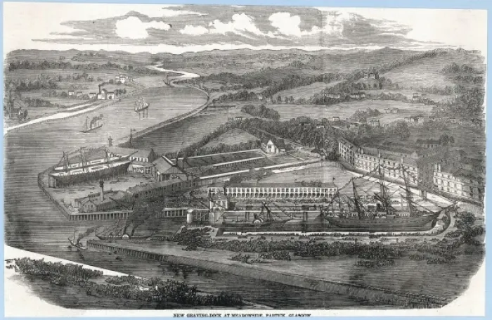 Framed Print : Glasgow Docks Framed Print : Glasgow Docks