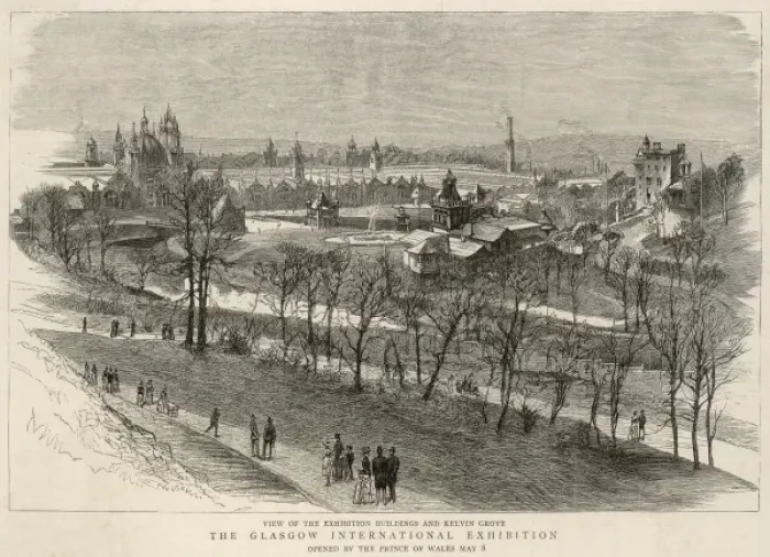 Framed Print : Glasgow Exhibition 1888