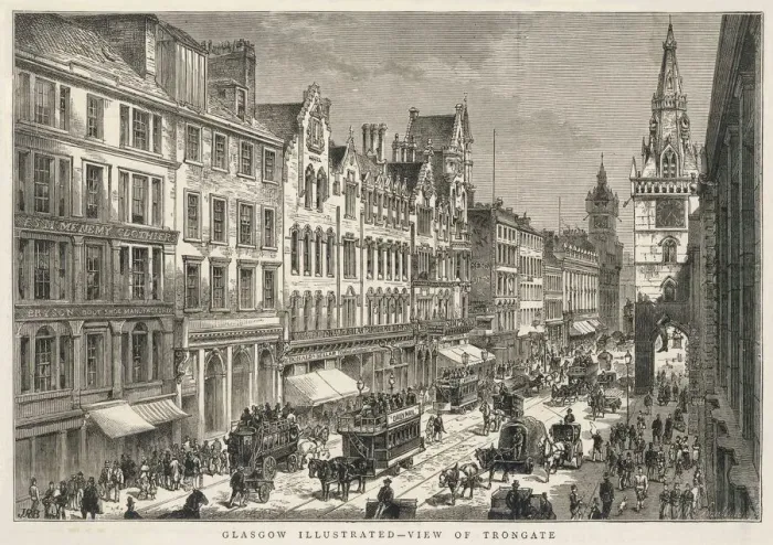Framed Print : Glasgow / Trongate 1880 Framed Print : Glasgow / Trongate 1880