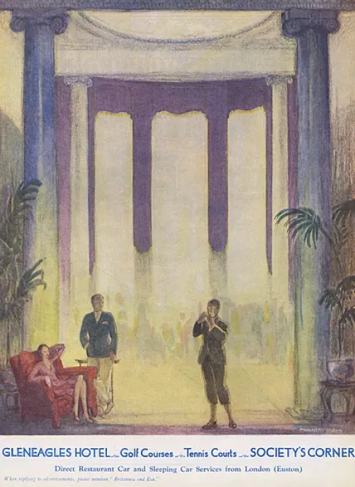 Framed Print : Gleneagles Hotel advertisement