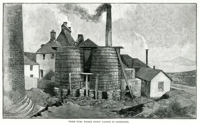 Framed Print : Glenlivet Scotch Whisky distillery 1890 Framed Print : Glenlivet Scotch Whisky distillery 1890