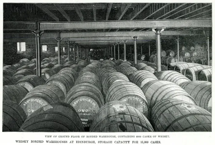 Framed Print : Glenlivet Scotch Whisky distillery 1890