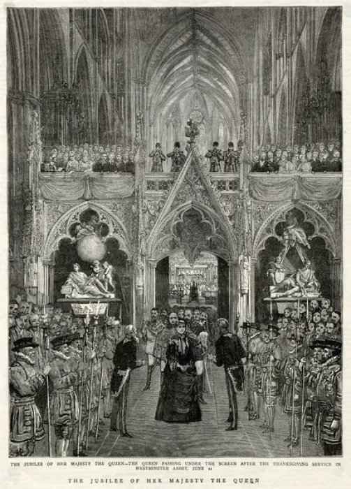 Framed Print : Golden Jubilee of Queen Victoria 1887 Framed Print : Golden Jubilee of Queen Victoria 1887