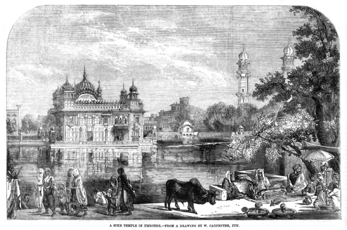 Framed Print : The Golden Temple, Amritsar, 1858 Framed Print : The Golden Temple, Amritsar, 1858