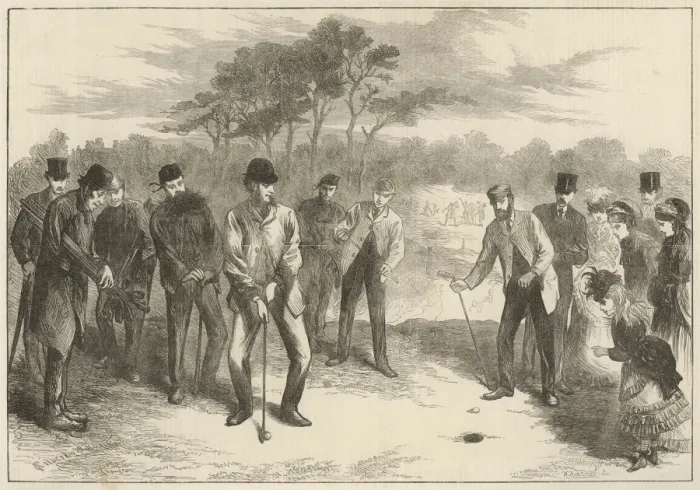 Framed Print : Golf Match on Blackheath Framed Print : Golf Match on Blackheath