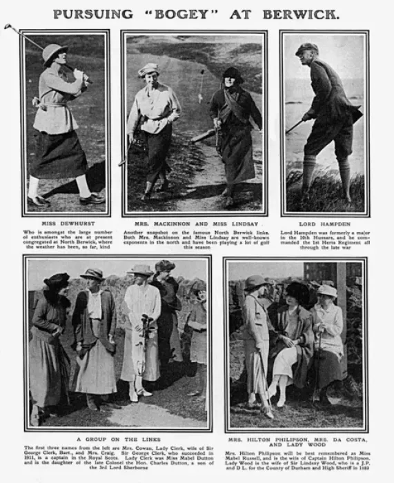 Framed Print : Golfers at the Redan, North Berwick Framed Print : Golfers at the Redan, North Berwick
