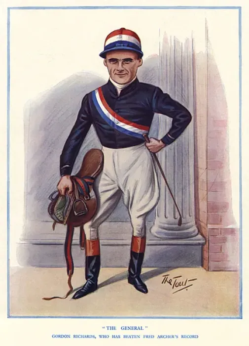 Framed Print : Gordon Richards by The Tout Framed Print : Gordon Richards by The Tout