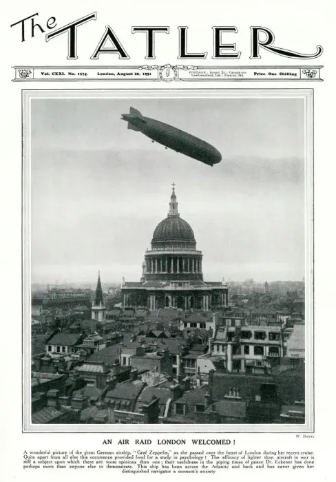 Framed Print : Graf, German zeppelin over London 1931 Framed Print : Graf, German zeppelin over London 1931