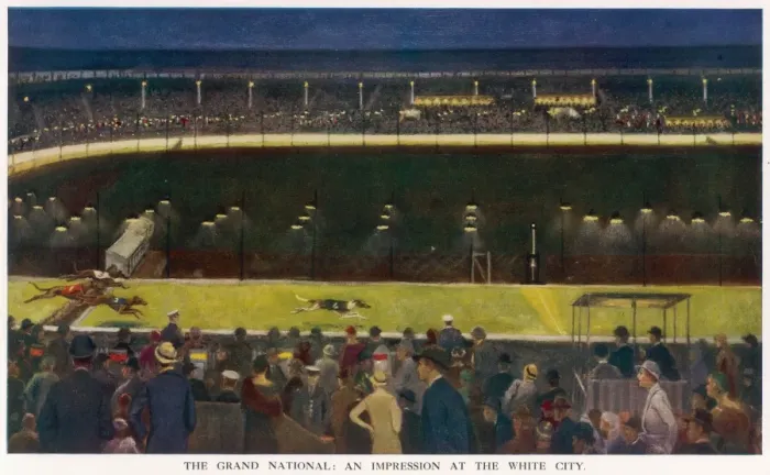 Framed Print : The Grand National at White City Framed Print : The Grand National at White City