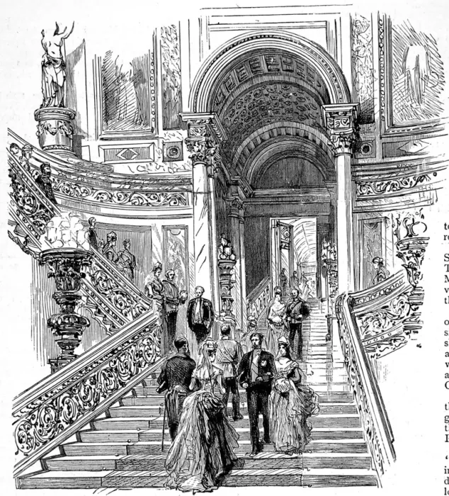 Framed Print : The Grand Staircase, Buckingham Palace, 1887 Framed Print : The Grand Staircase, Buckingham Palace, 1887
