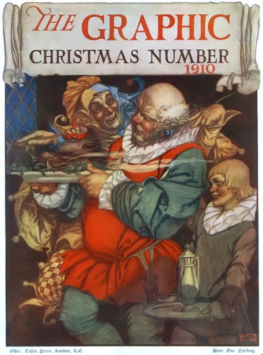 Framed Print : The Graphic cover - Christmas Number 1910 Framed Print : The Graphic cover - Christmas Number 1910