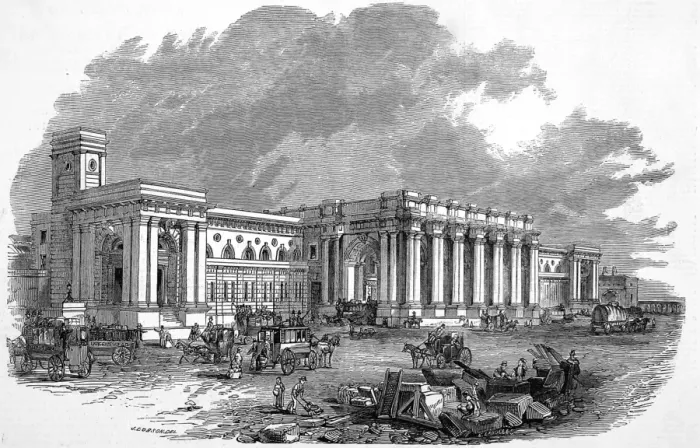 Framed Print : The Great Central Railway Station at Newcastle Framed Print : The Great Central Railway Station at Newcastle
