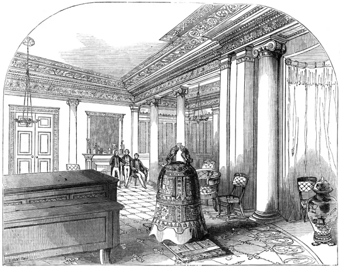 Framed Print : Great Chinese bell at Buckingham Palace, 1844 Framed Print : Great Chinese bell at Buckingham Palace, 1844