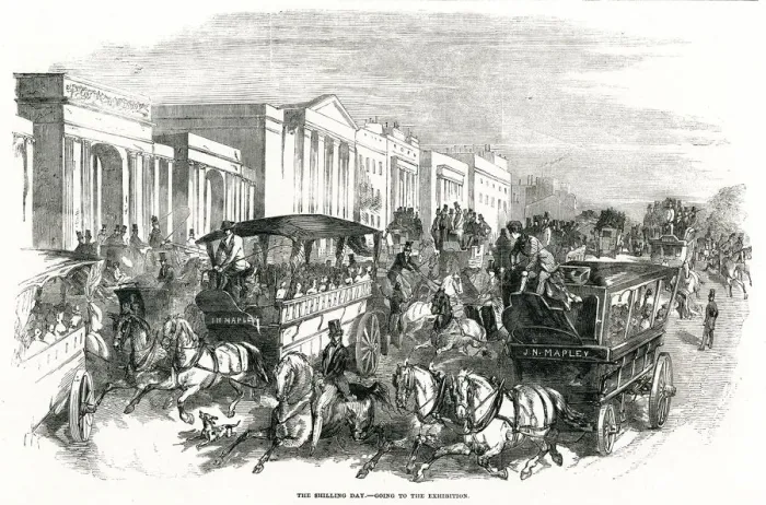Framed Print : Great Exhibition - shilling day 1851 Framed Print : Great Exhibition - shilling day 1851