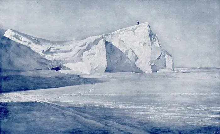 Framed Print : The Great Ice Barrier, Antarctica, 1911 Framed Print : The Great Ice Barrier, Antarctica, 1911
