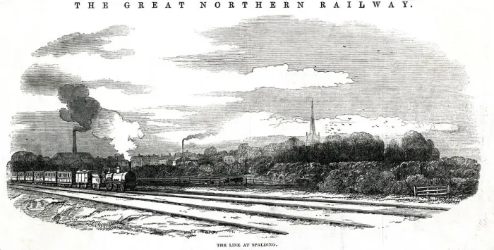 Framed Print : Great Northern Railway at Spalding, Lincolnshire
