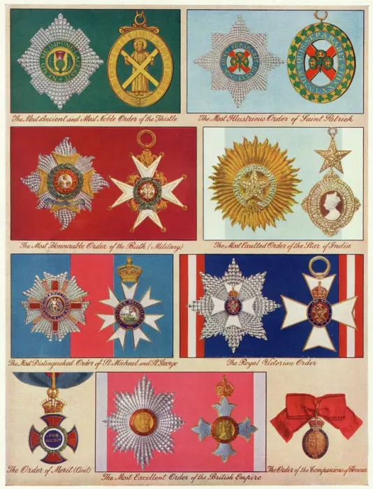 Framed Print : Great Orders of Knighthood and other high decorations Framed Print : Great Orders of Knighthood and other high decorations