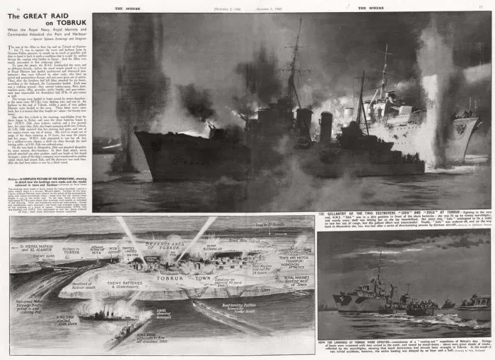 Rights Managed : The great raid on Tobruk: When the Royal Navy, Royal Marines