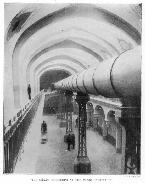 Framed Print : The great telescope at the Paris Exhibition Framed Print : The great telescope at the Paris Exhibition